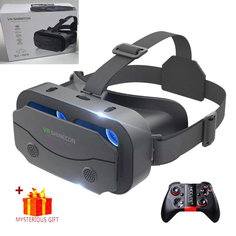 VR Glasses 3D Virtual Reality Headset Devices Helmet Lenses Goggles Smart For Smartphones Phone Cell Controller Mobile Game Viar