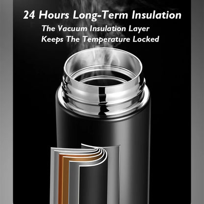 Thermos Cup 304 Stainless Steel Business Gift Tea Water Cup Smart Temperature Display Thermos Cup Water Bottles