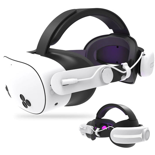 12000mAh Battery Head Strap VR accessories, Compatible with For Oculus/Meta Quest 3/3s, Extended Playtime, Adjustable