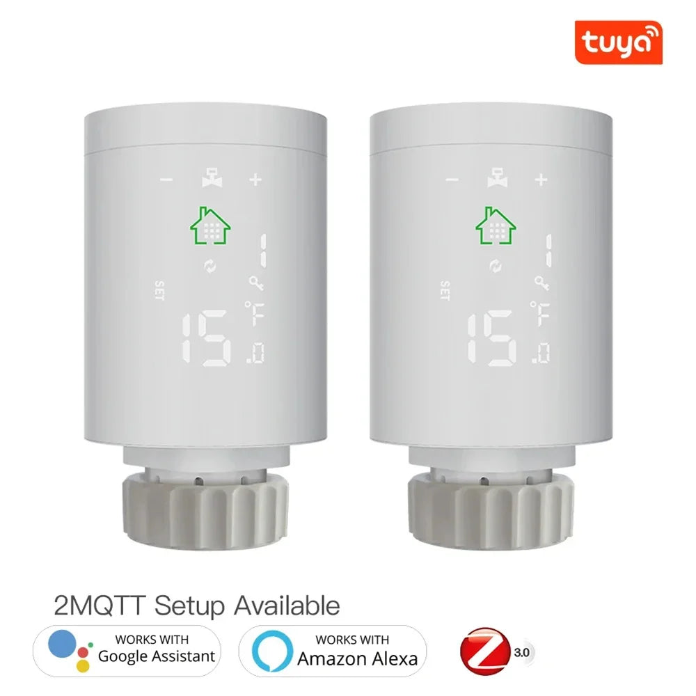 Tuya ZigBee3.0 Smart Thermostat Radiator Valve Programmable Thermostatic Radiator Actuator Temperature Controller Voice Control