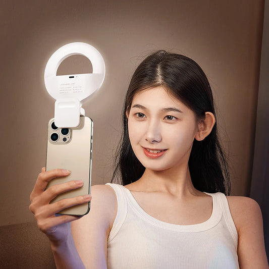 Mobile Phone Fill Light Portable Live Broadcast Handheld Led Lighting Desktop Selfie Outdoor Ring Mini Light