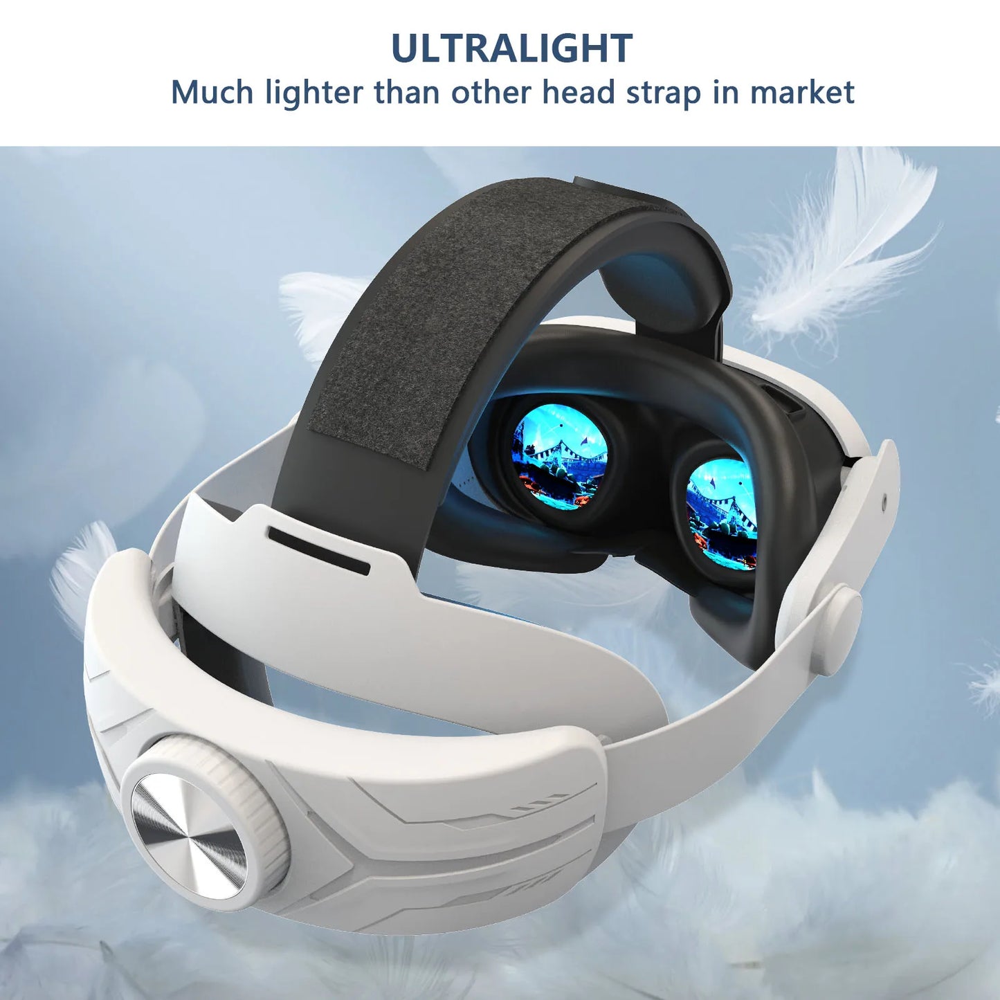 Head Strap Compatible with Meta Quest 3/3s, Adjustable Elite Headstrap Design for Meta Quest 3/3s VR Accessories,