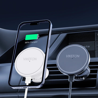 Car Air Outlet Wireless Charger Phone Stand For Magsafe iPhone 16 15 14 13 12 Pro Max Air Vent Cell Magnet Fast Charging Station