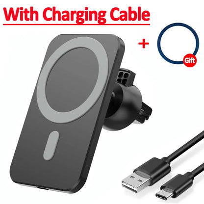 30W Magnetic Wireless Car Charger For MagSafe iPhone 16 15 14 13 Pro Max Xiaomi Samsung Xiaomi Air Vent Clip Phone Holder Stand