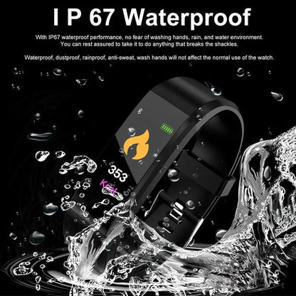 ID115 Plus Fitness Tracker Smart Band for Men Women Smart Watch Heart Rate Monitor Step Counting Calorie Burning Call Reminder