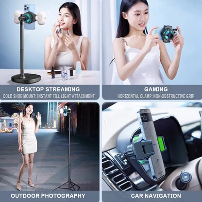 JOPREE H06 Pro Mobile Phone Cooler Silent Semiconductor Cooling Device Cooling Back Clip Fast Ice Freezing Water-cooled Fan