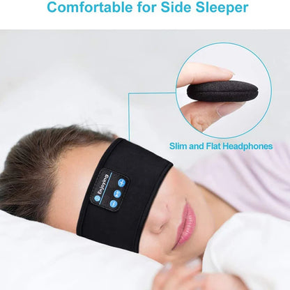Wireless Bluetooth Earphone Sleeping Band Music Headphones Soft Elastic Comfortable Eye Mask Sleep Headset for Side Sleeper