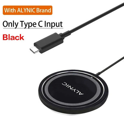 30W Magnetic Wireless Charger Pad PD Type C USB Phone Fast Charging Dock Station for Samsung iPhone 16-11 Pro Max Airpods 3/2