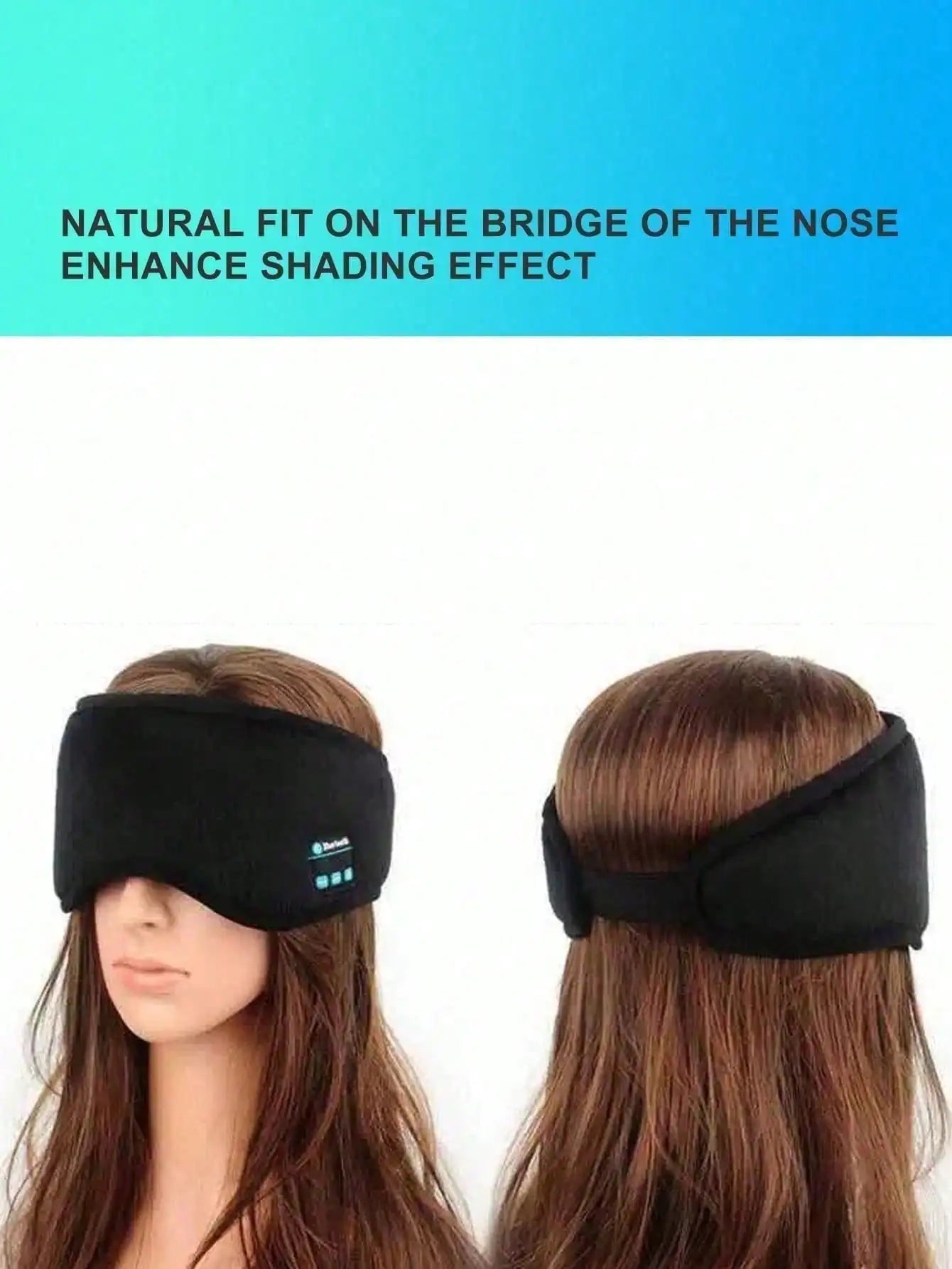 Bluetooth Music Eye Mask Wireless Intelligent Light Shielding Eye Mask Answer Phone Wireless Sleep Eye Mask