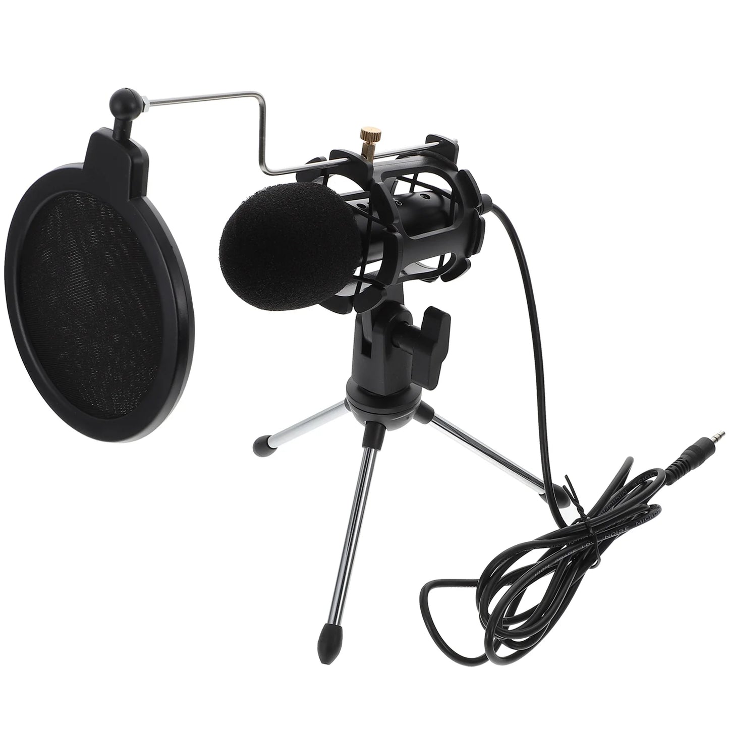 Professional Computer Microphone 35mm USB Gaming PodCast Mini Studio Mic Live Recording Sound Aluminum Rubber ABS