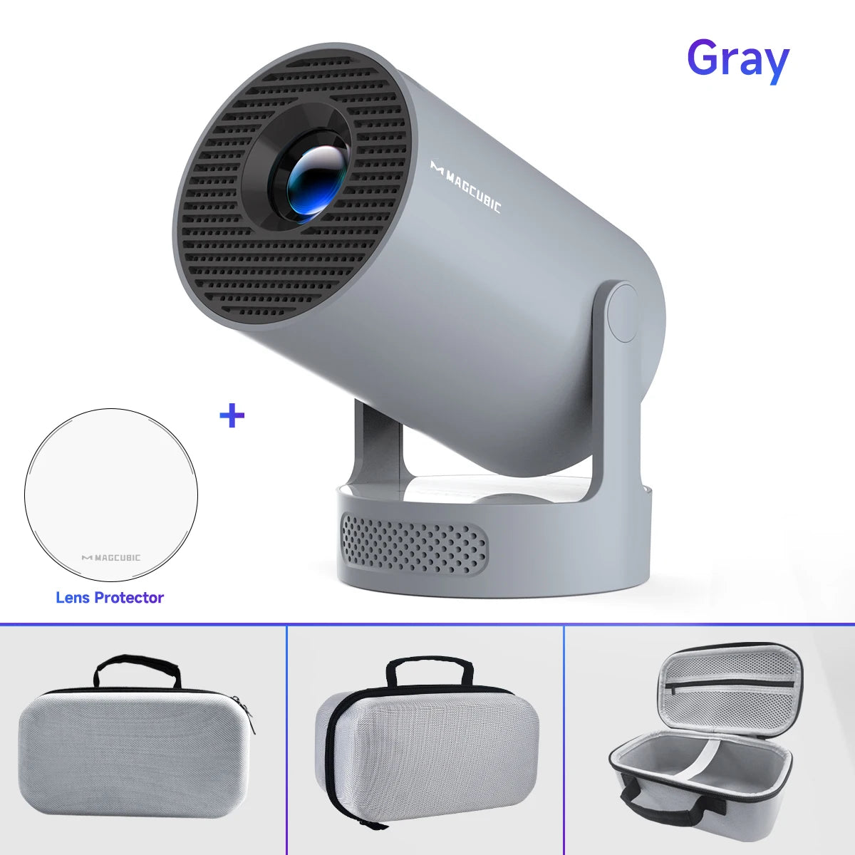 Magcubic HY300 Pro + Projector 4K 720P With 5W Speaker Android 11 8000 Lumens WiFi 6 BT5.4 Outdoor Video Home Theater Projector