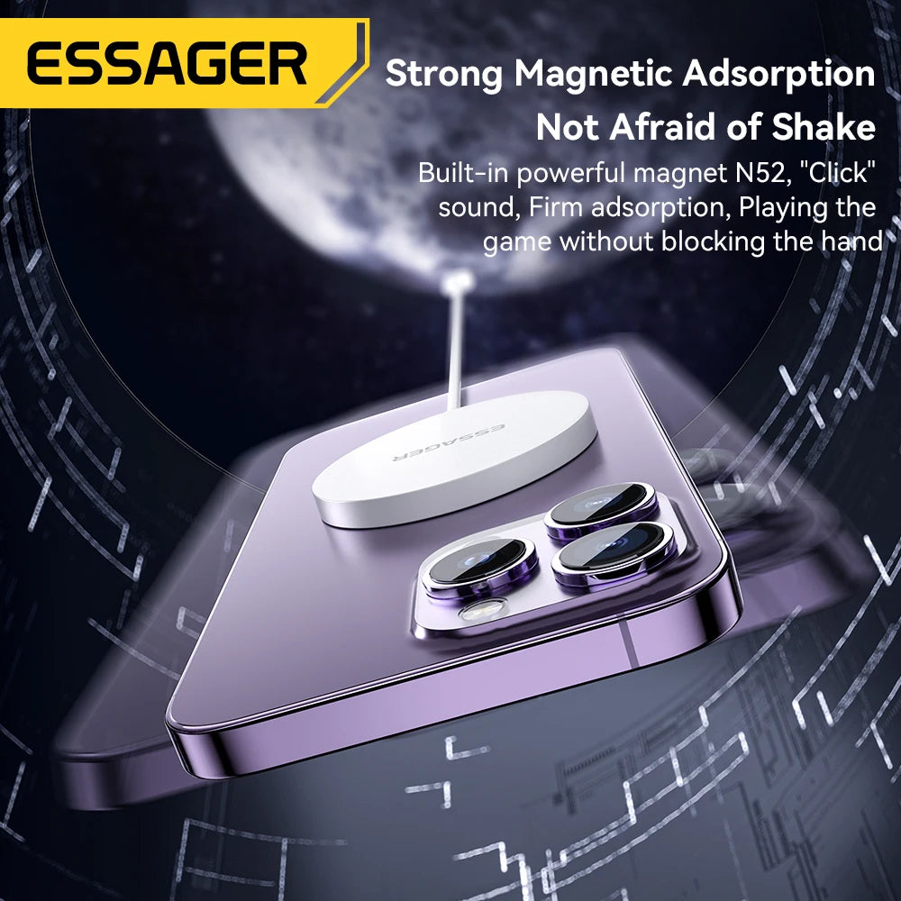 Essager Magnetic Qi Wireless Charger 15W With Cable For iPhone 14 13 12 Pro Max Fast Wireless Charging For Samsung Xiaomi Huawei