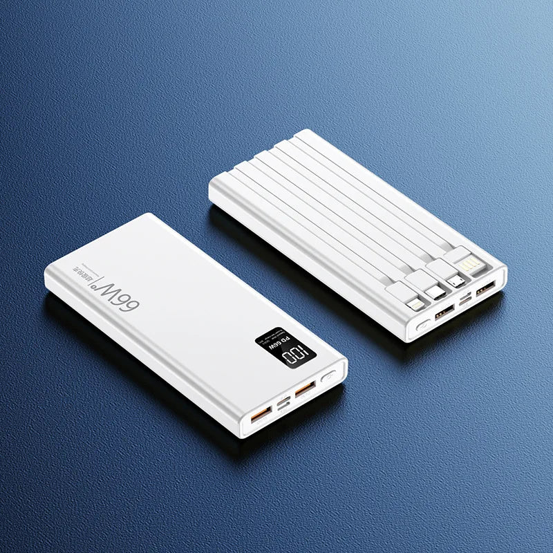 Super fast charging with its own cable high-capacity charging treasure 20000 mAh mobile power gift