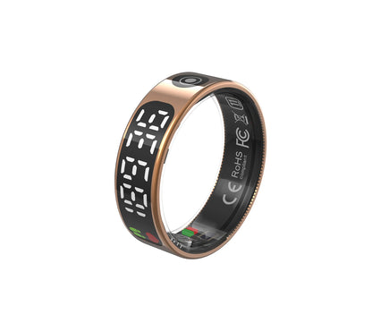 Men for Smart Ring LED Display Screen Heart Rate Blood Oxygen Monitoring Multi Women smart ring Couple Holiday Gift Health rings