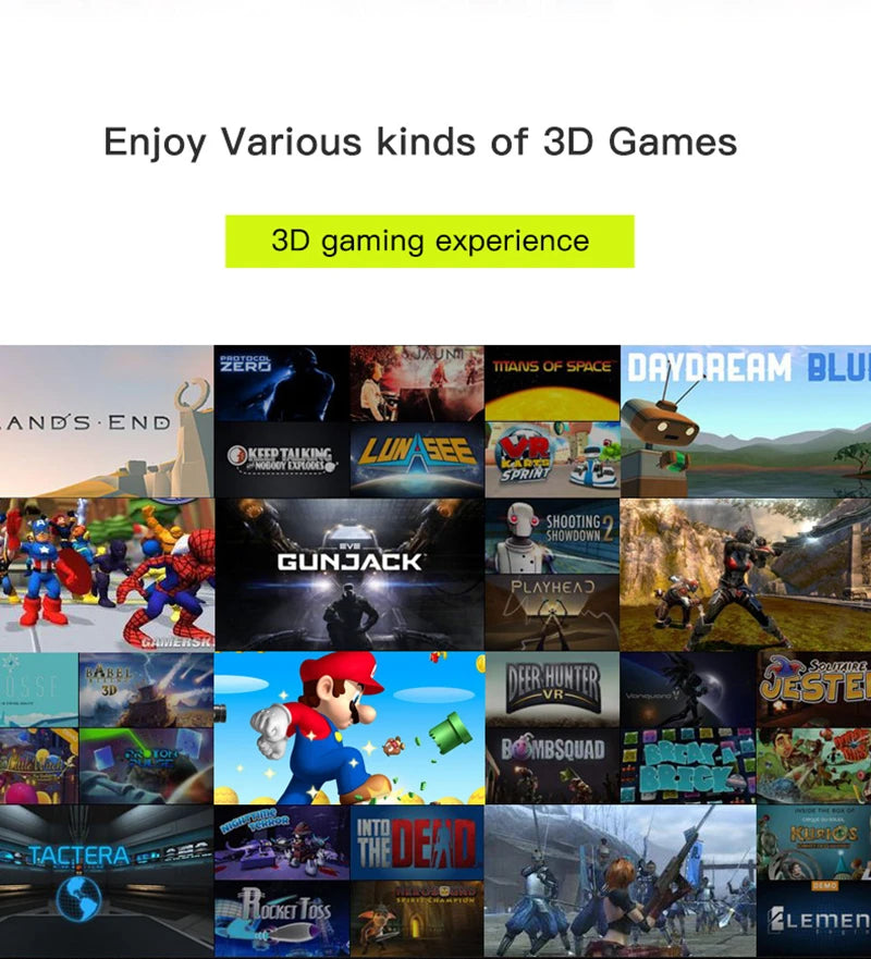 Xiaomi G10 4K Giant Screen Virtual Reality 3D Glasses Google Cardboard Box VR Helmet for 4.7-7" Phone Game Controller Player