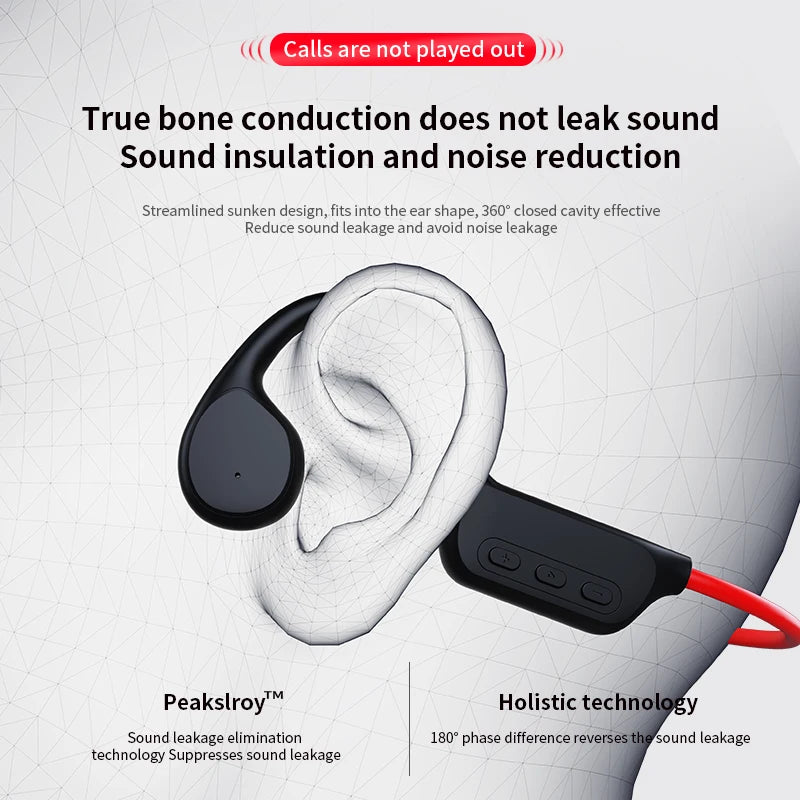 IPX8 Waterproof Bone Conduction Headphones X7 Bluetooth 32GB MP3 Swim Sports Wireless Earphone With Mic HIFI Bass Music Stereo