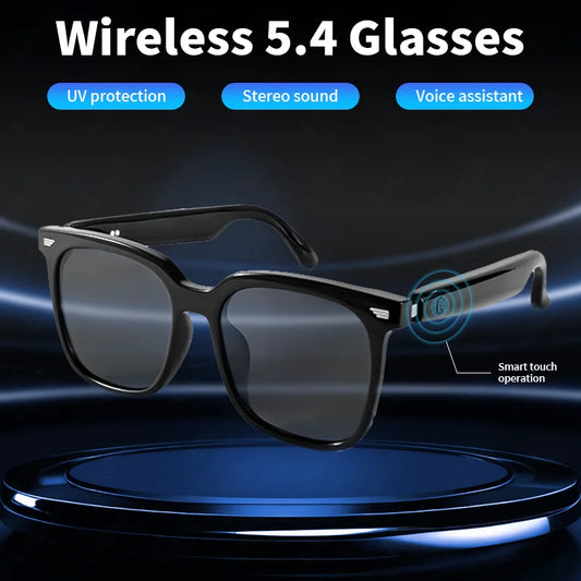 LIGE New 34g Super Light Smart Sunglasses BLE5.4 Wirless Call Voice Assistant Music Play Men Women Sunglasses UV400 Protection