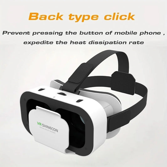 3D VR Glasses Headset Head-Mounted Adjustable VR For 4.7-6.0 Inches Android Smart Phones Virtual Reality Movie Game Helmet