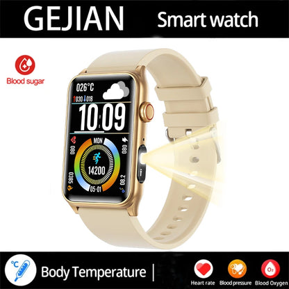 2025 New Smart Watch Men LED Bluetooth Call Sports Men's Smartwatch Heart Rate Health Temperature Monitoring Women Smart Watches
