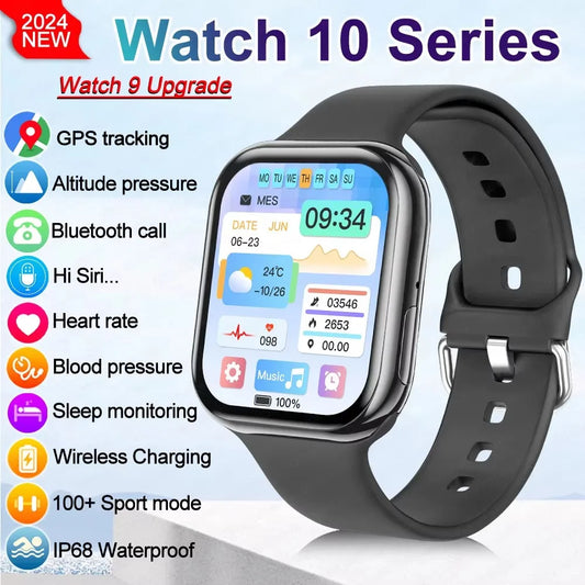 New 2025 Original For Apple Watch 10 GPS Smart Watch Men Body Temperature Bluetooth Call NFC Sports Women SmartWatch for Apple