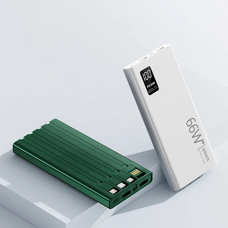 Super fast charging with its own cable high-capacity charging treasure 20000 mAh mobile power gift