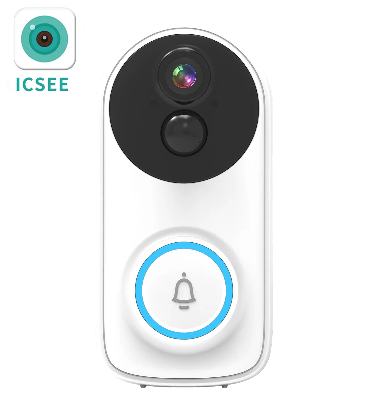 2MP 1080P Tuya/iCsee  APP Low Comsunption Wireless WIFI IP Doorbell Visual Door Phone Intercom Peephole Viewer Door Camera
