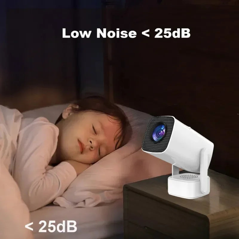 HT13  Smart Mini Projector Android 11 WiFi6 Support 4K 1080P BT5.0 Projector 1280*720P Home Cinema Portable Projector