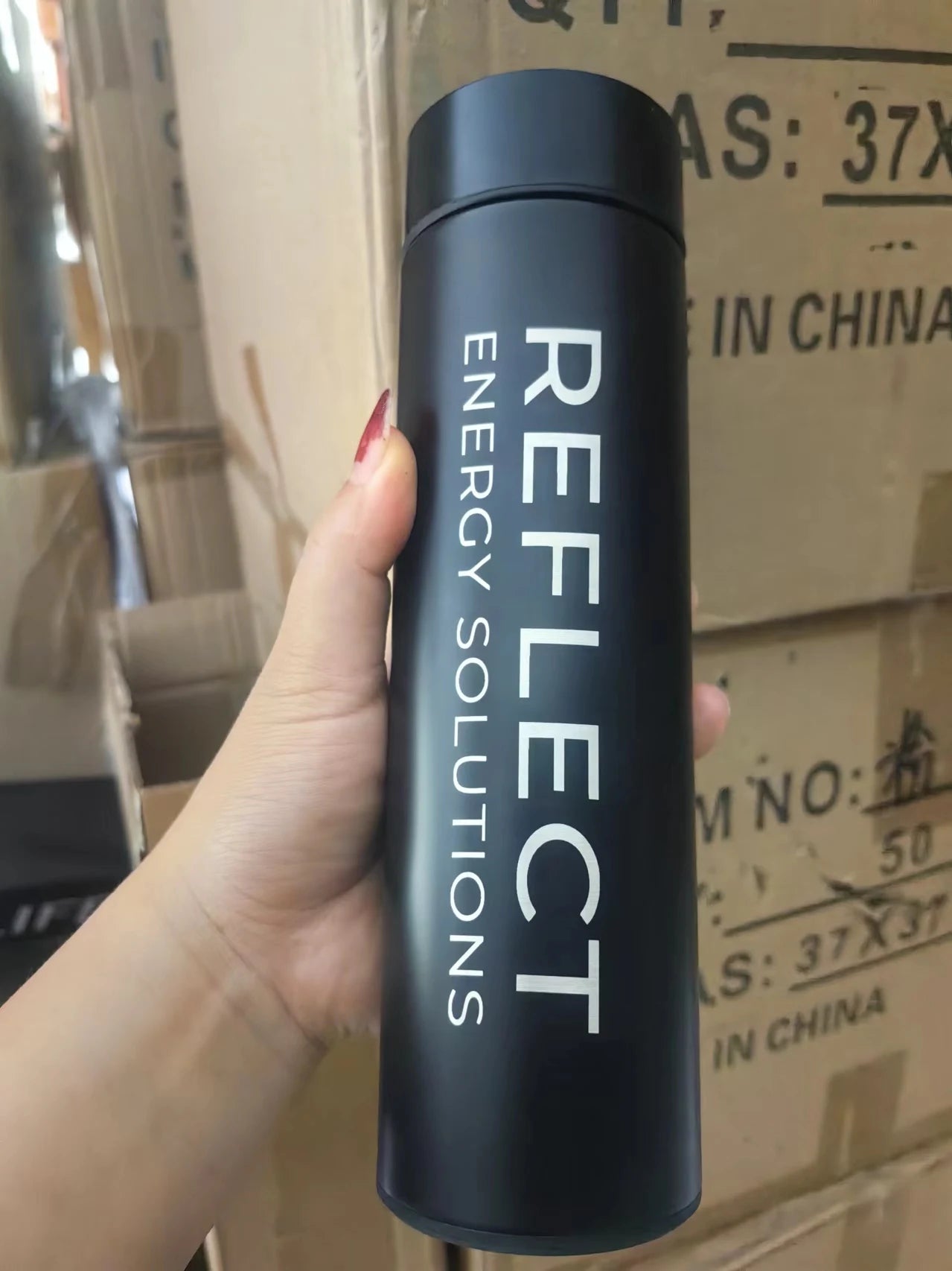 Free Custom Intelligent Digital Thermos Water Cup Touch Display Temperature Stainless Steel Creative Thermoses Coffee Mug Gifts