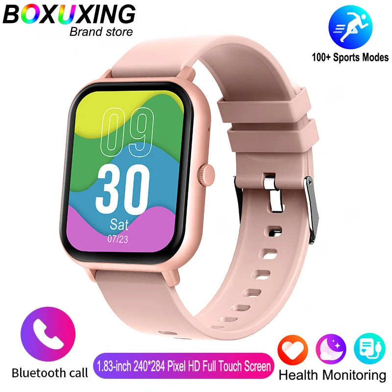 For Xiaomi 2025 New Smart Watch Men Bluetooth Call Fitness Tracker Heart Rate IP68 Waterproof Smart Watch Men Women IOS Android