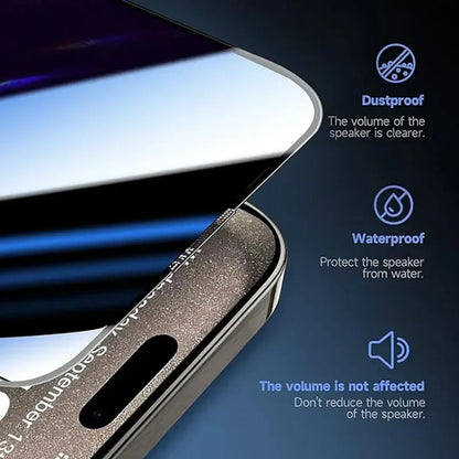 3Pcs Privacy Tempered Glass for iPhone 16 15 14 13 12 11 Pro Max Mini Plus XS X Anti-Spy Screen Protector Dust Free Installation