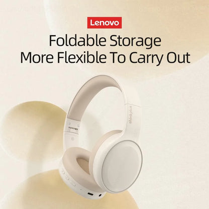 Choice Lenovo TH30 Wireless Headphones Bluetooth 5.3 Earphones Foldable Game Headset Sport Headphone with Mic Music Earbuds