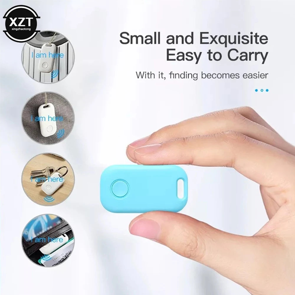 For Tuya Mini Locator Anti Lost GPS Tracker Keychain Alarm Smart Wireless Bluetooth-compatible Location Tag Search Key Finder