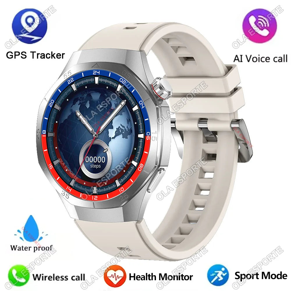 2025 New Watch GT5 Pro Smart Watch 1.5“ AMOLED Screen NFC GPS Tracker BT Calls Health Waterproof Smartwatch Men Women For Huawei