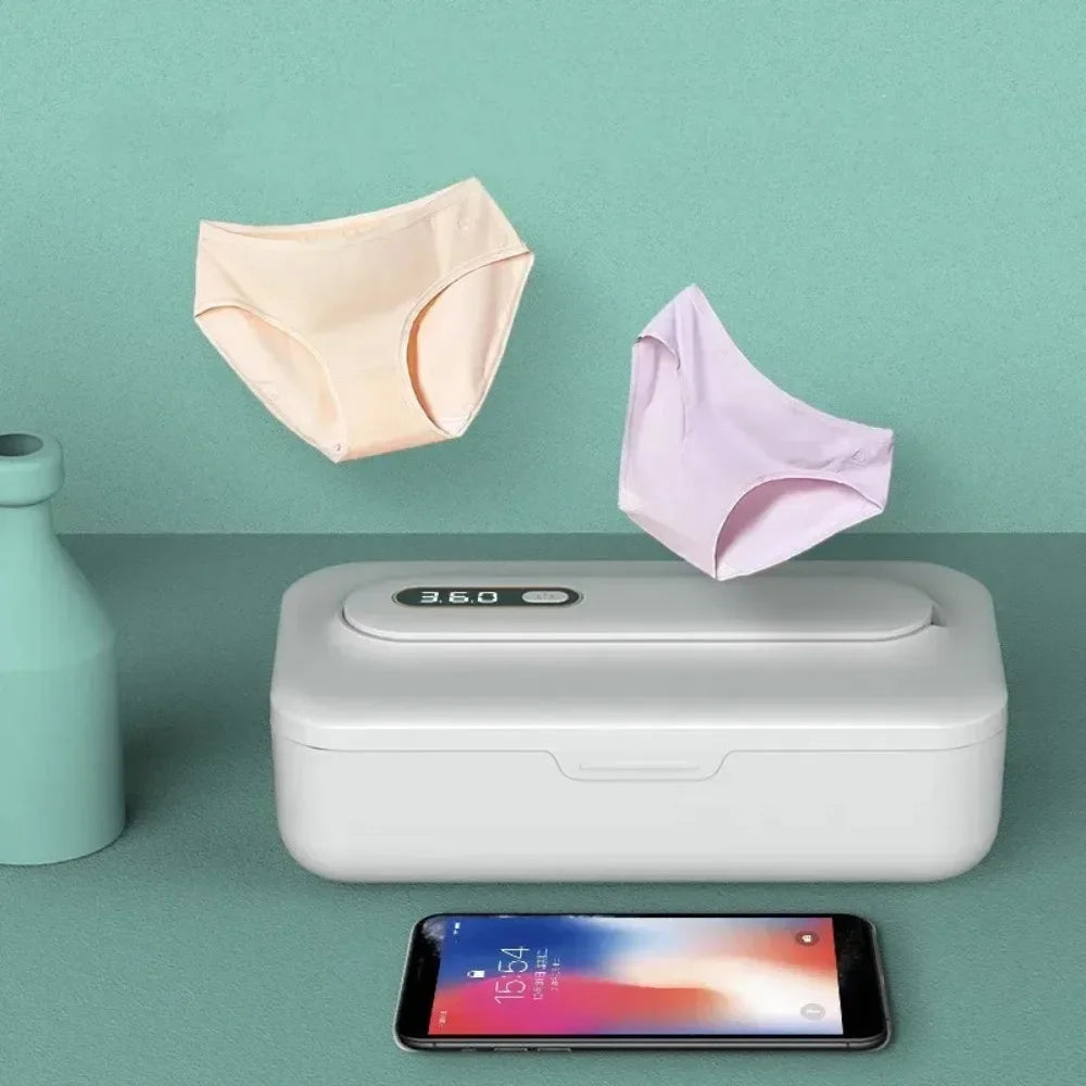 Portable Version Multifunctional UV Sterilizer Box for Underwear Cell Multifunctional Disinfection Case UVC Light Sanitizer Wand