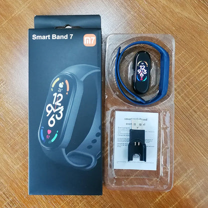 M7 Smart Band Watch Silicone Heart Rate Smart Band Varied Dials Fitness Tracker Blood Pressure Sport Bracelet For Mi Band 7
