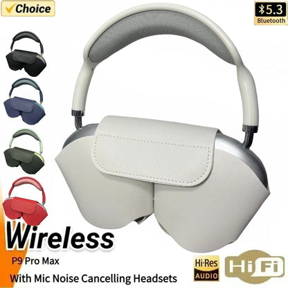 P9 Promax Headphones Wireless Bluetooth Headsets Outdoor Sports Gaming Wireless earphones Supports TF Card for Pc Smartphone