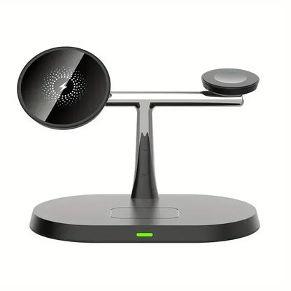 3 In 1 Magnetic Wireless Charger Stand For Magsafe iPhone 16 15 14 13 Pro Max Apple Watch 9 8 AirPods Pro Fast Charging Station