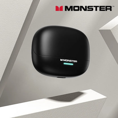 Monster MQT52 Wireless Bluetooth 5.4 Earphones Long Battery Life Gaming Headphones Dual Mode HIFI Stereo Sound Headset With Mic