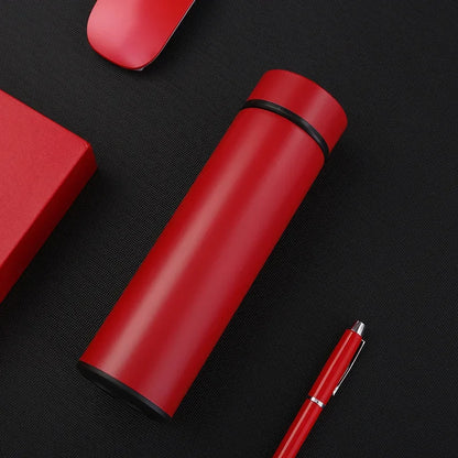 500ml Stainless Steel Insulated Thermos Bottle 316 Intelligent Water Cup High-end Tea Cup Business Gift One Cup with Double Lids
