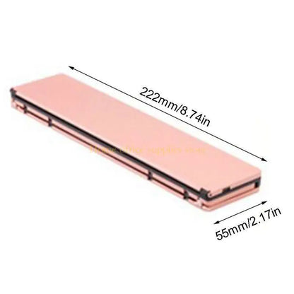 K43B Foldable Rechargeable Keyboard Mini Wireless Bluetooth-compatible Keyboards Aluminum Alloy Portable Travel Office Home