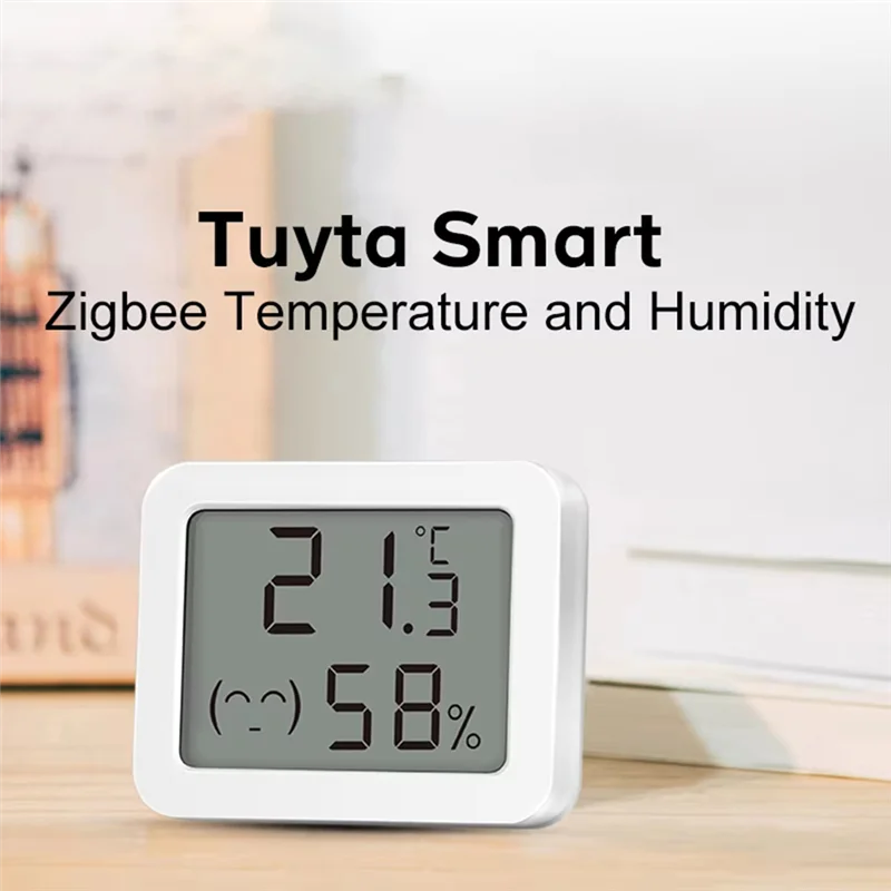 ABUO-Tuya Zigbee Smart Temperature And Humidity Sensor Humidity Monitoring For Alexa Google Assistant