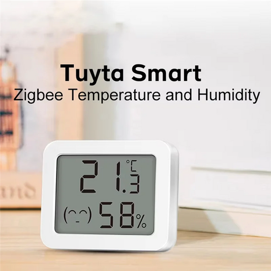 ABUO-Tuya Zigbee Smart Temperature And Humidity Sensor Humidity Monitoring For Alexa Google Assistant