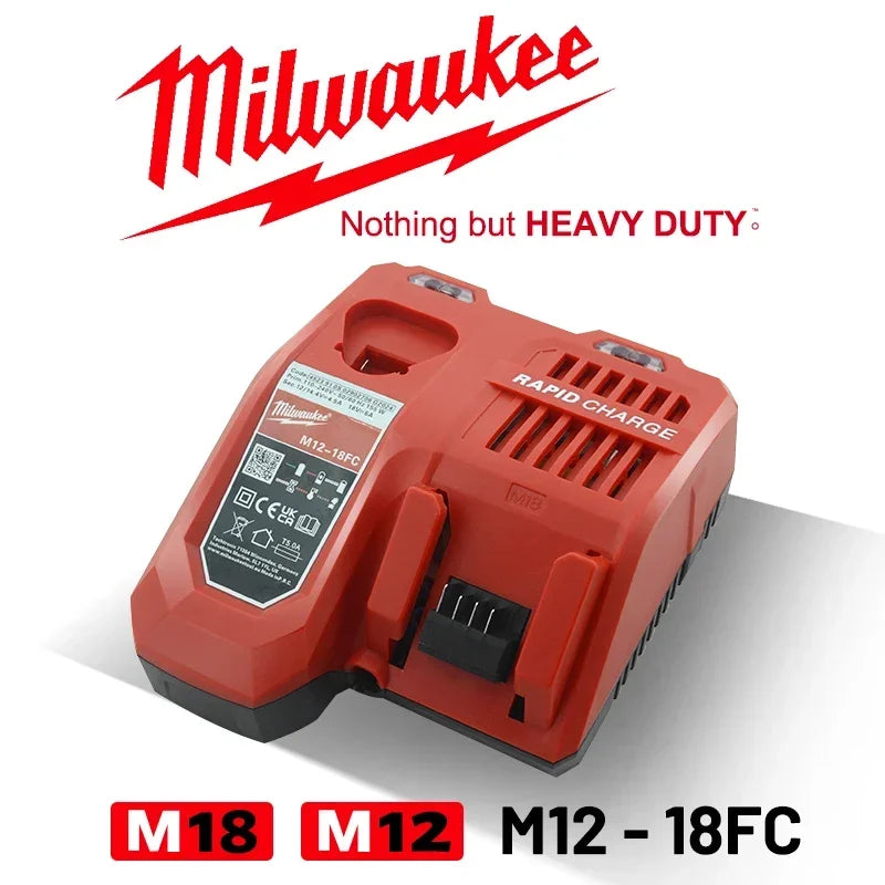 original Milwaukee M18 Power Tool Battery, Charger, 18V 6Ah Li-Ion M18B5 48-11-1860 48-11-1850 48-11-1840 48-11-1830 48-11-1820