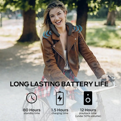 Monster Boomerang Neck Band Bluetooth Speaker 3D Stereo Sound Neckband Speaker IPX7 Waterproof Wireless Wearable Speaker