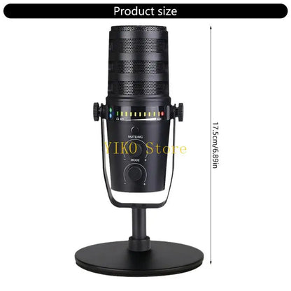 K32C Durability USB Dynamic Microphone For Music Production Broadcasting Mic