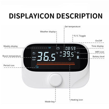 Tuya WiFi Smart Home Wireless Thermostat RF Battery Gas Boiler Water Heating Digital Temperature Controller Alexa Google Home