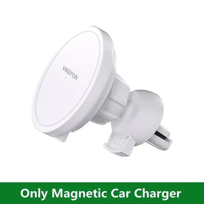 Car Air Outlet Wireless Charger Phone Stand For Magsafe iPhone 16 15 14 13 12 Pro Max Air Vent Cell Magnet Fast Charging Station