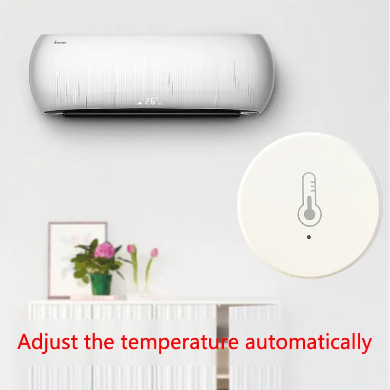 Tuya Smart Zigbee Temperature And Humidity Sensor indoor Thermometer Monitor Work Smartlife With Alexa Google Home APP Assistant