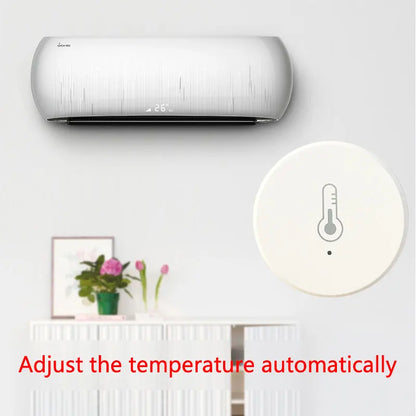 Tuya Smart Zigbee Temperature And Humidity Sensor indoor Thermometer Monitor Work Smartlife With Alexa Google Home APP Assistant