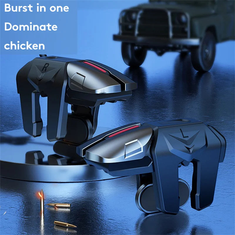 G21 Mobile Game Trigger For PUBG Phone Gaming Controller Alloy Gamepad Joystick Aim Shooting L1 R1 Key Button For iPhone Android